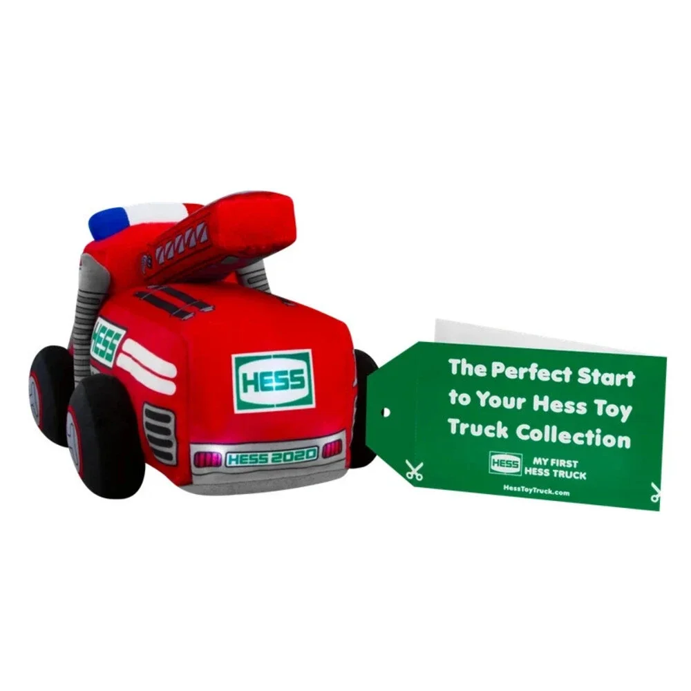 Hess Plush My First Hess Truck 2020 Green White Fire Engine Soft Toy